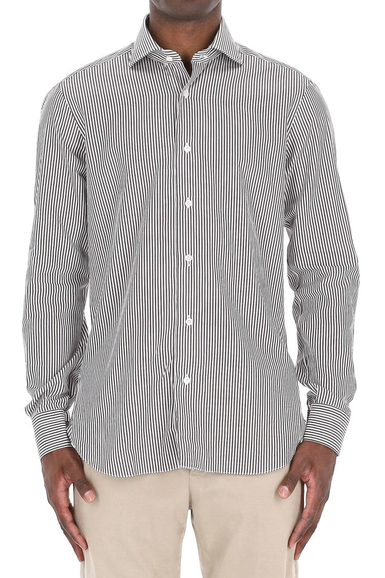 Barba Culto Line Cotton Striped Shirt
