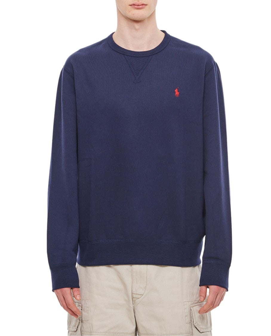 Polo Ralph Lauren Classic Long Sleeve Crewneck Knit With Subtle Logo