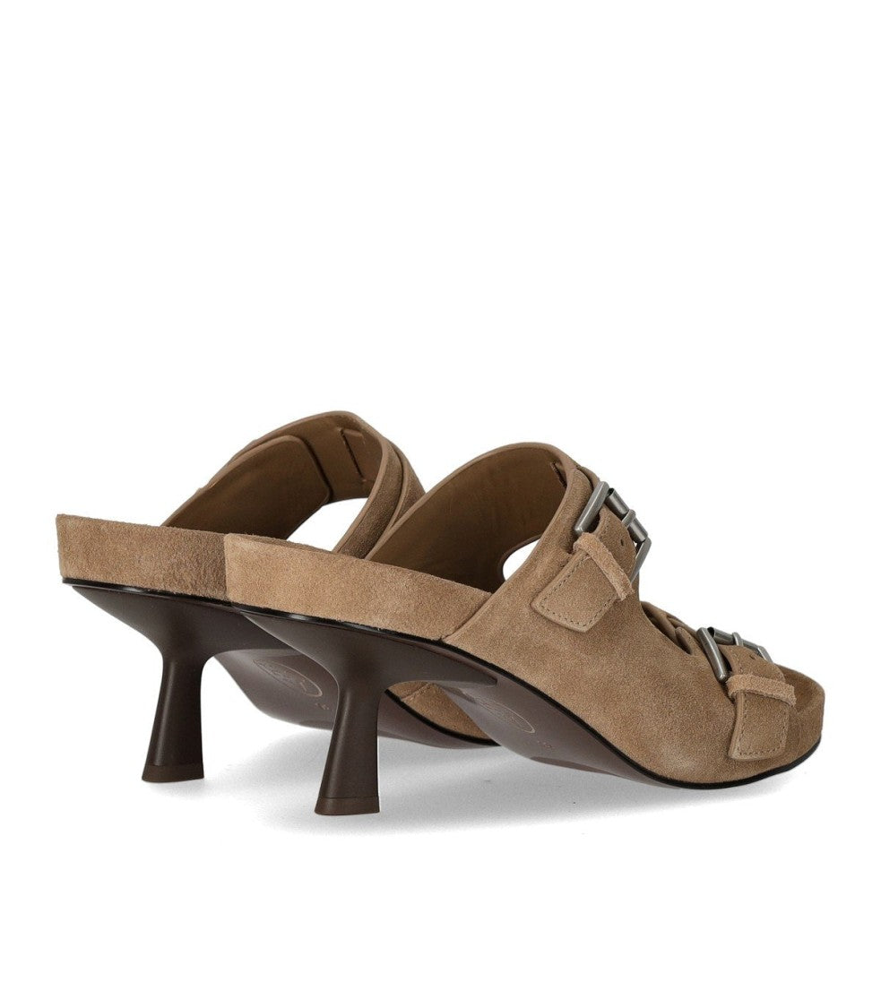 Ash Jewel Hazelnut Heeled Mule