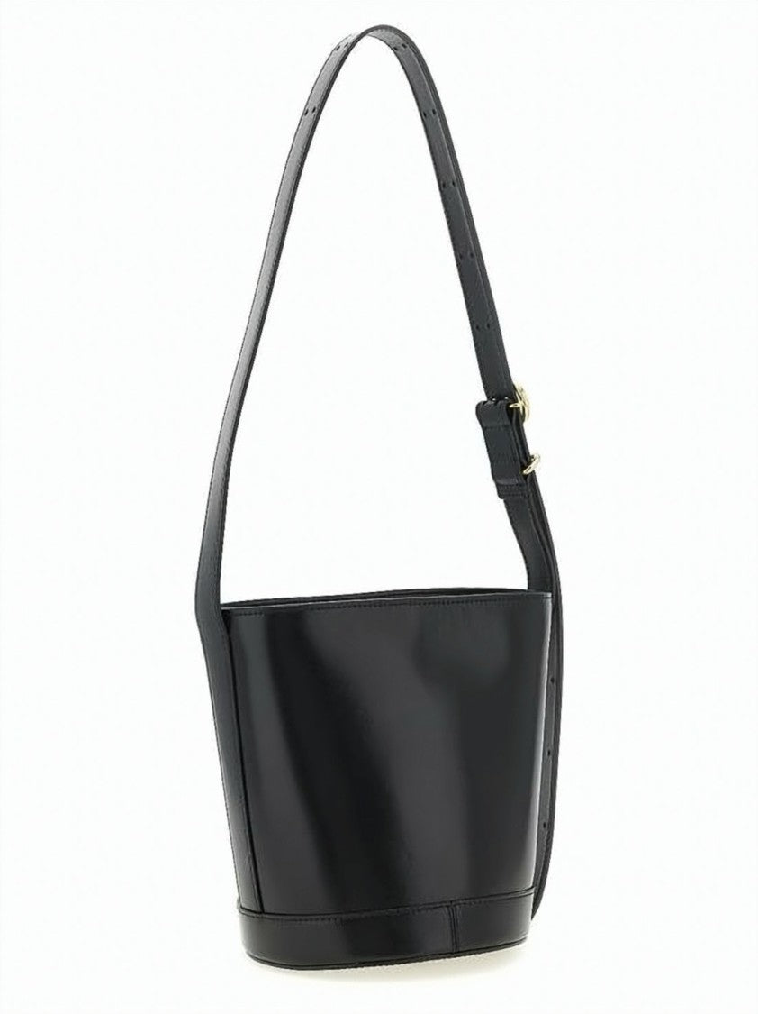 Jil Sander Bucket Shoulder Bag With Gold-Tone Hardware