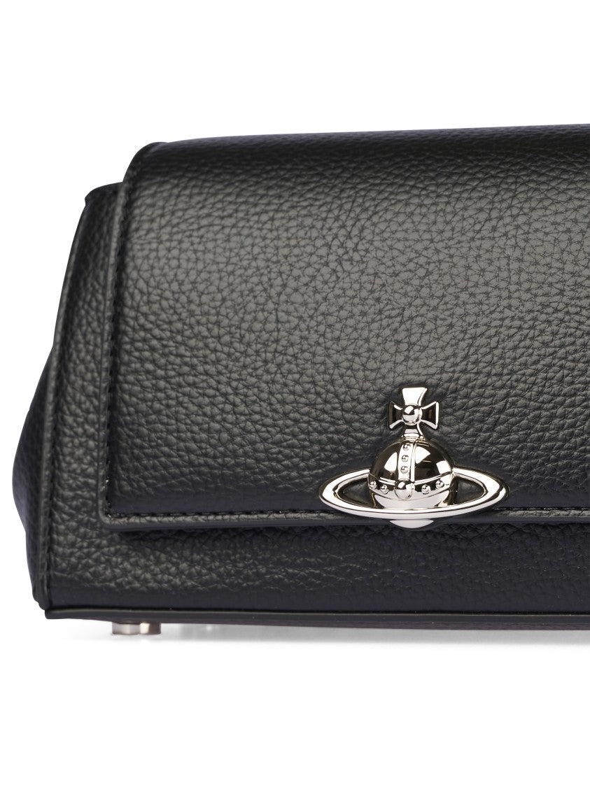 Vivienne Westwood Structured Small Handbag With Metallic Orb Emblem