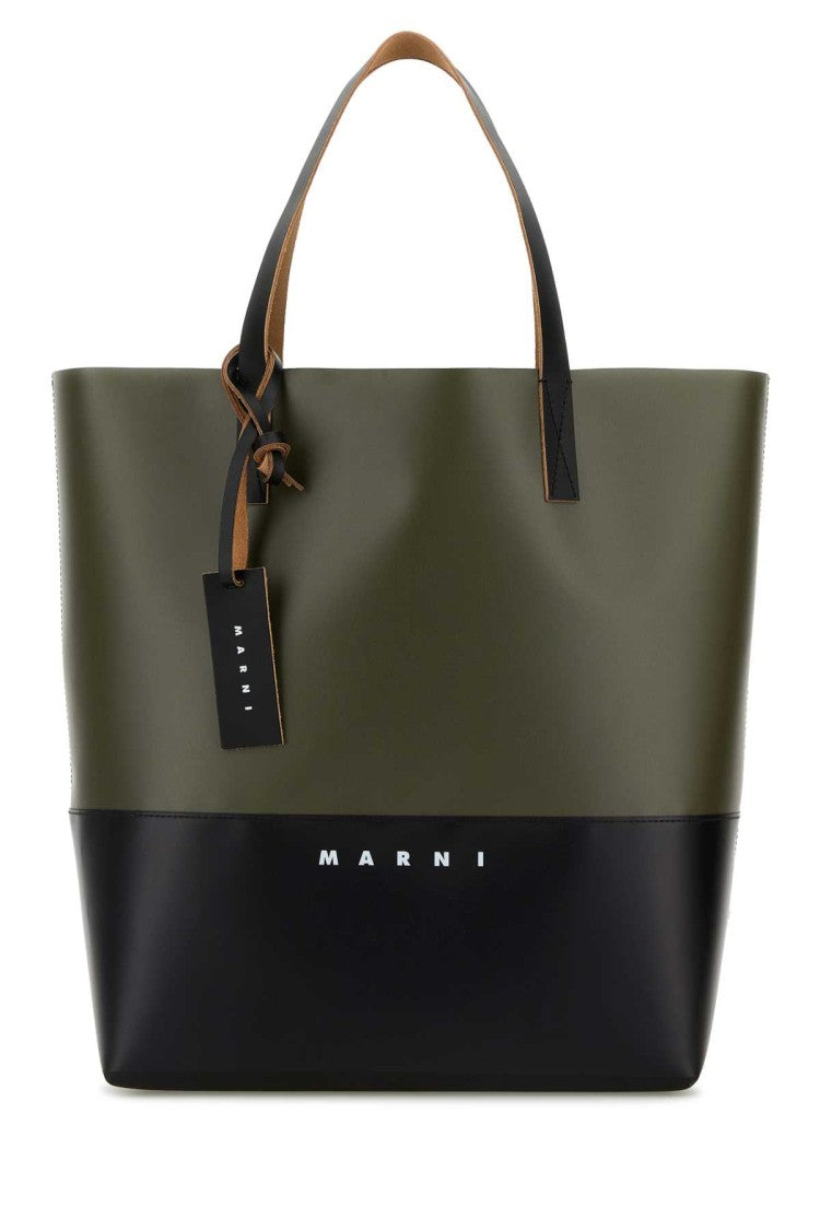 Marni Two-Tone Canvas Shopping Bag