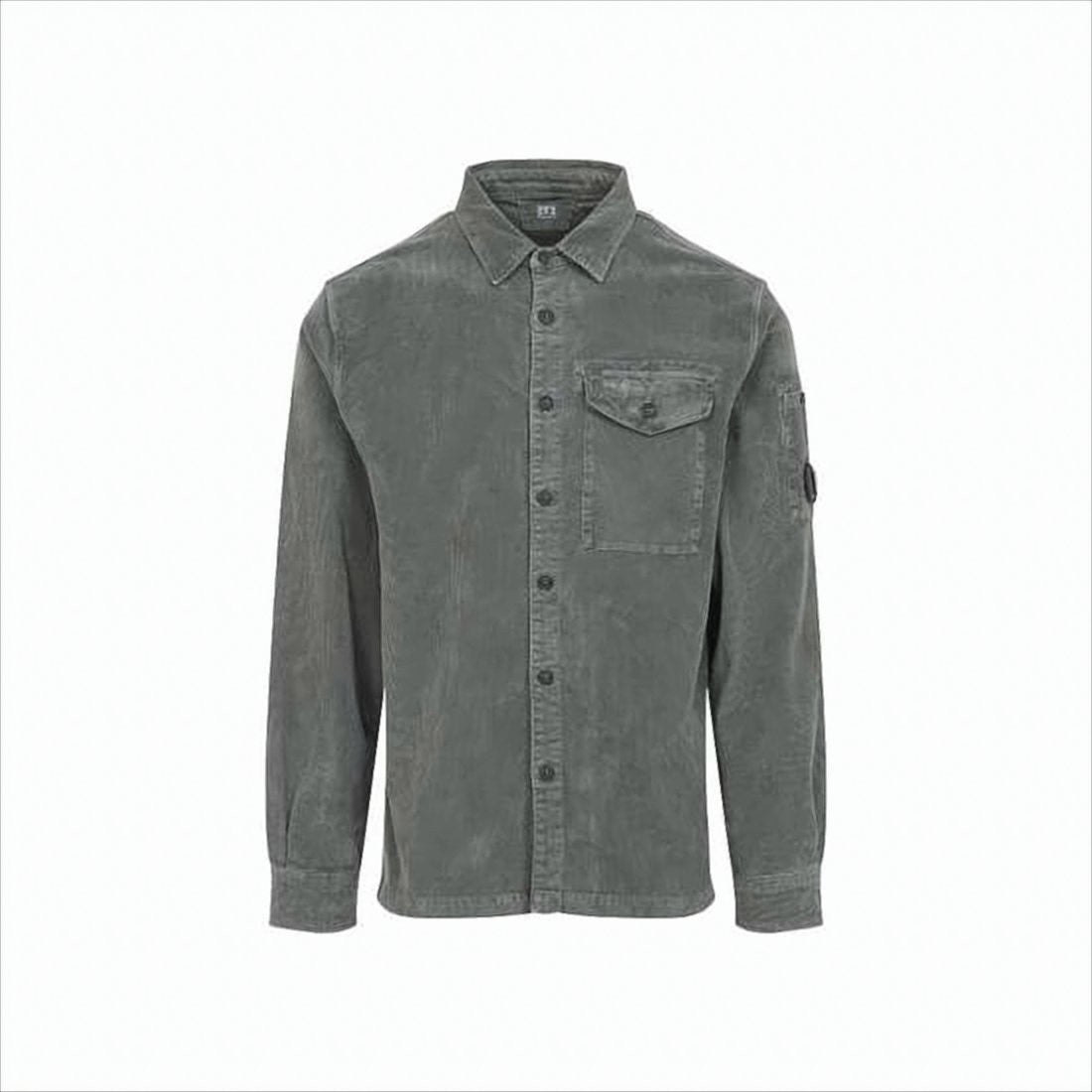 C.P. Company Soft Corduroy Fabric Shirt Jacket With Classic Collar