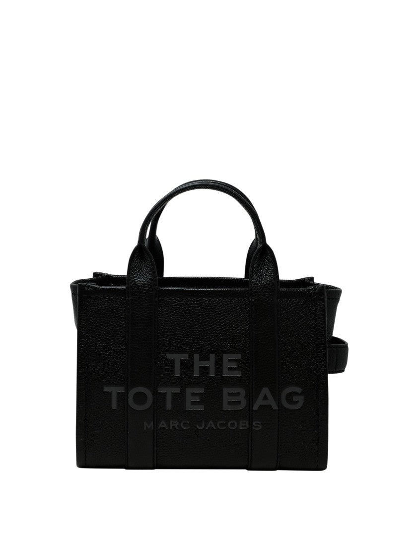 Marc Jacobs Black Leather The Micro Tote Bag