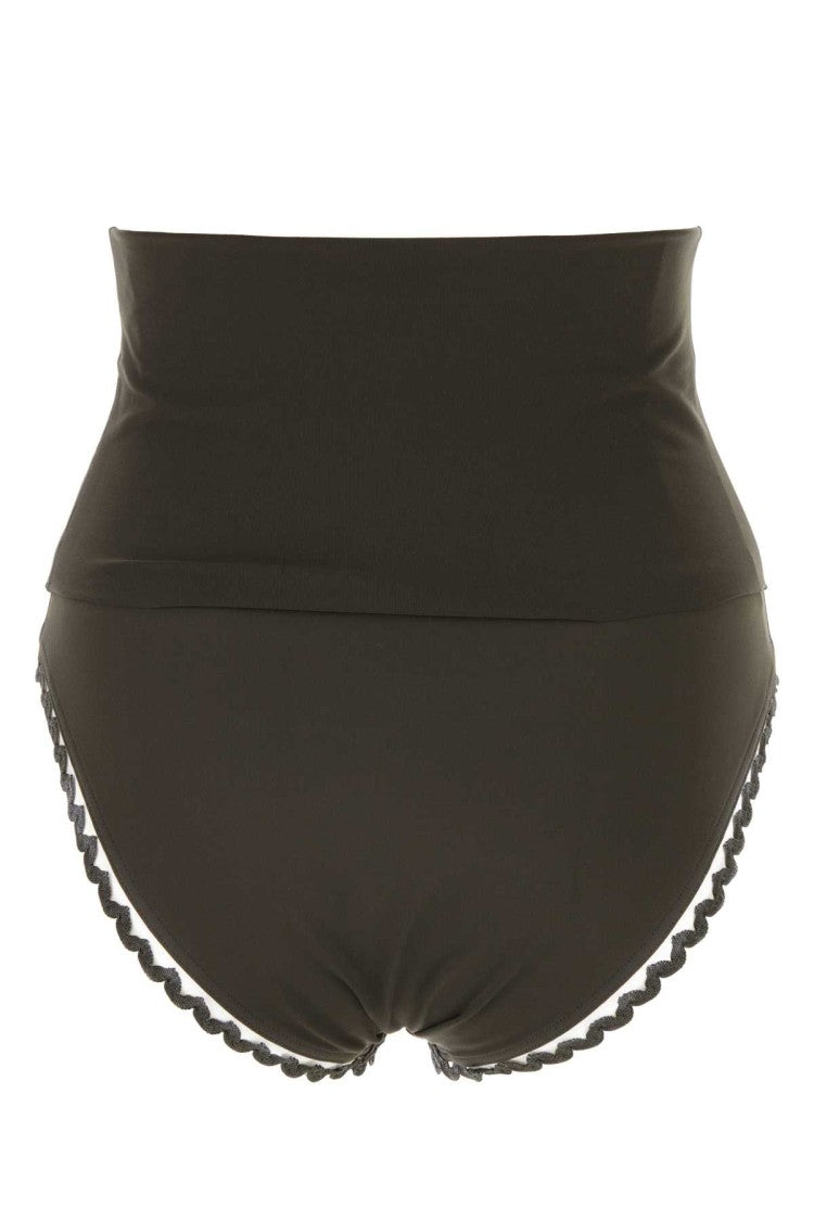 Eres Dark Brown Stretch Nylon Bikini Bottom
