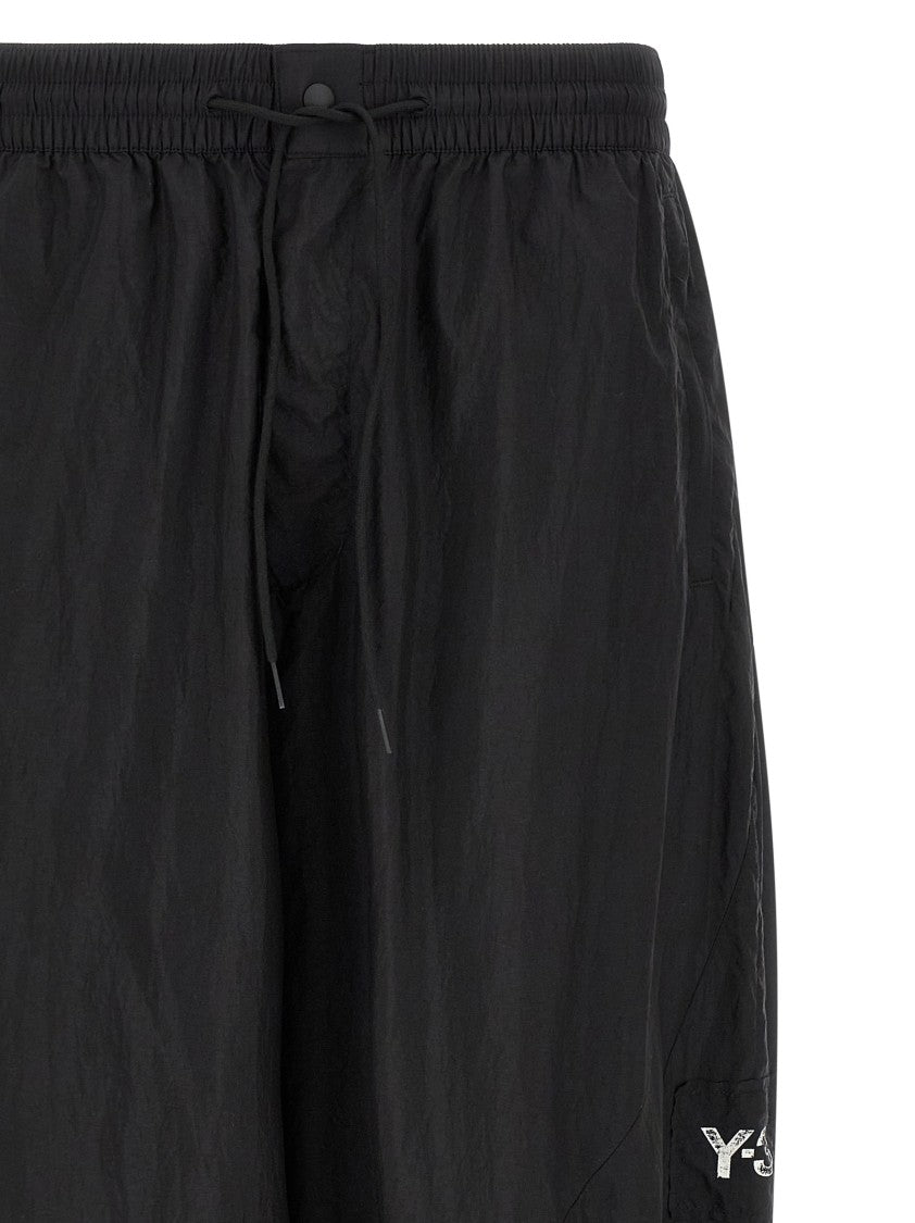 Y-3 Rough-Edged Breathable Joggers With Drawstring Waistband