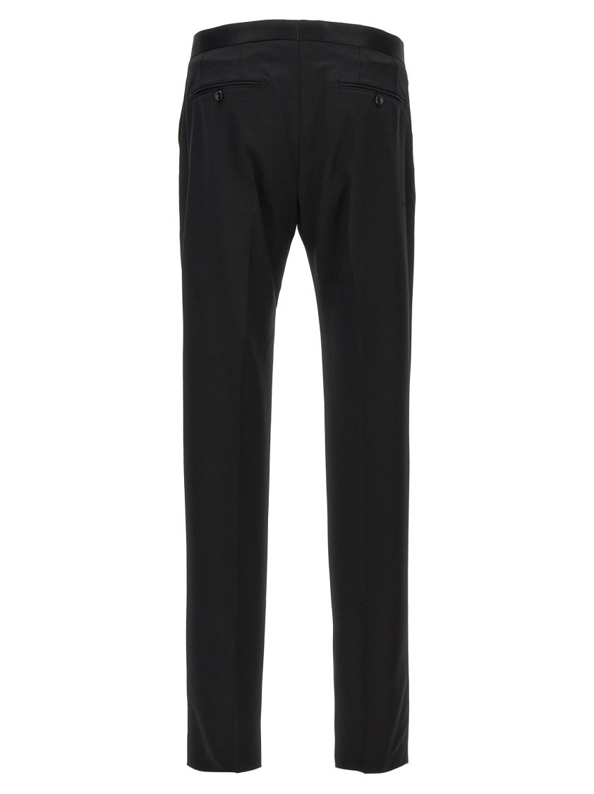 Tagliatore Black Super 110'S Wool Tuxedo Dress