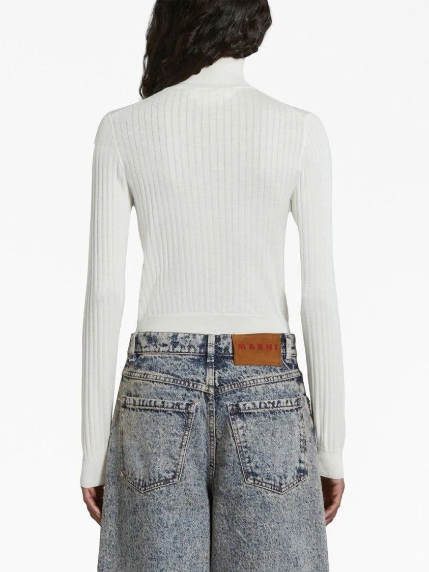 Marni Ribbed Turtleneck Sweater