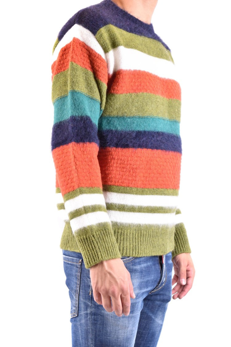 Dsquared2 Multicolor Horizontal Stripe Knit Sweater