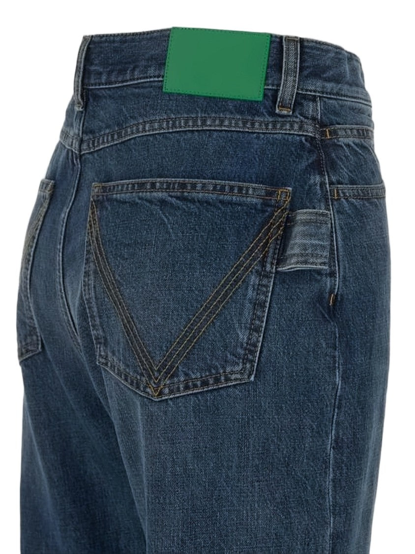 Bottega Veneta Relaxed Fit Denim Pants With Flared Leg