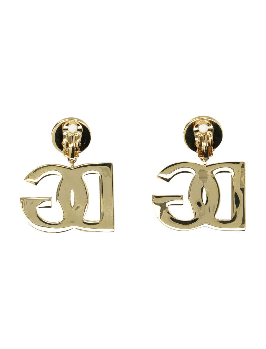 Dolce & Gabbana Dg Gold Metal Stud Earrings