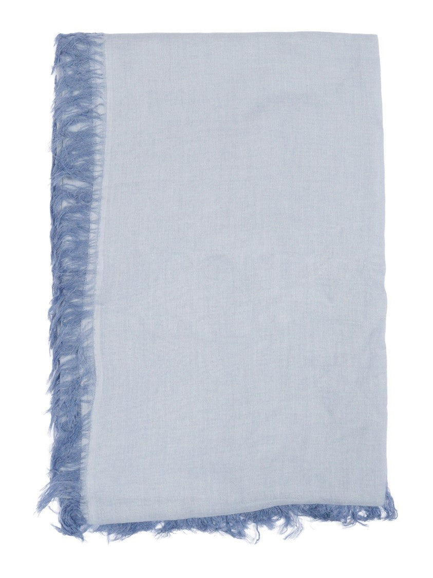 Faliero Sarti Light Blue Kashy Cashmere Blend Scarf