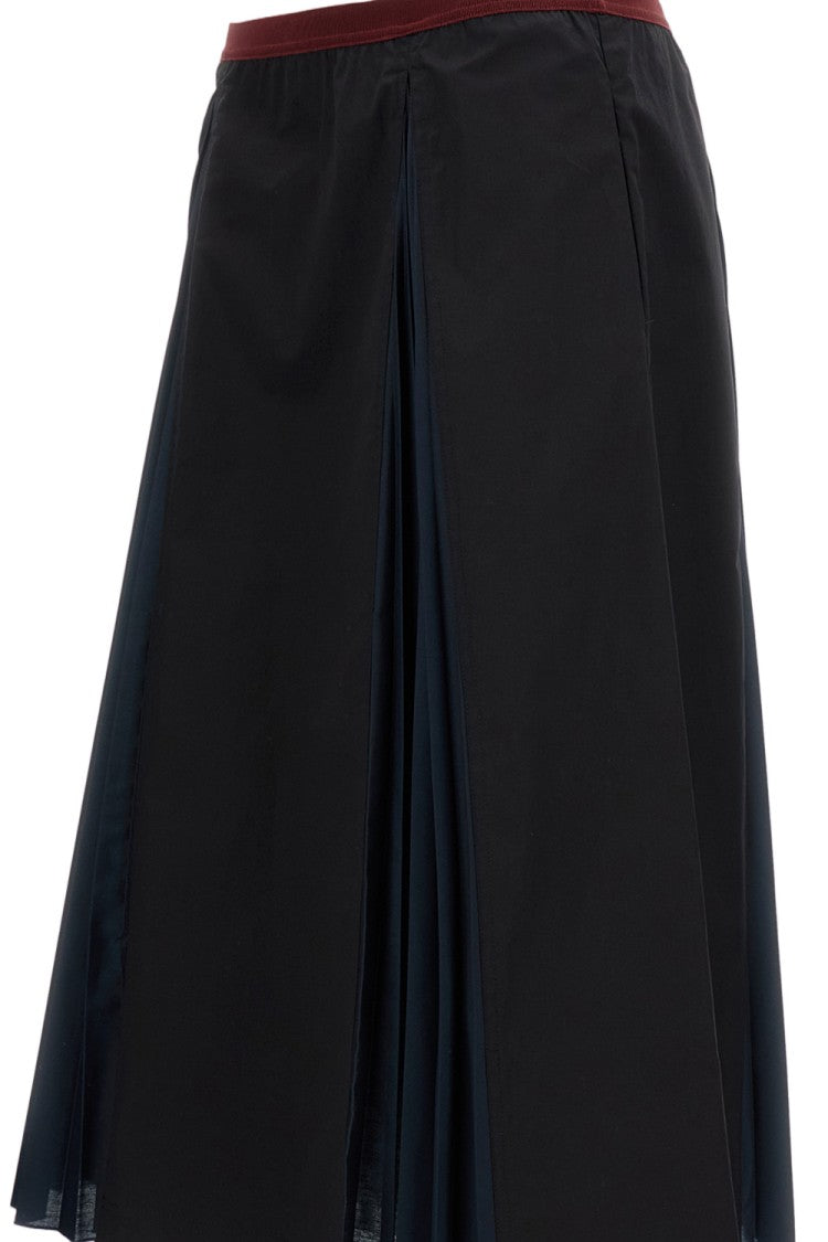 Plan C Pleated A-Line Skirt