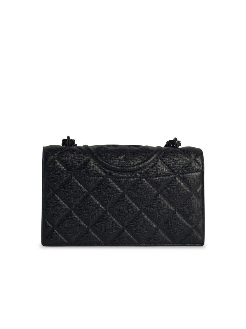 Tory Burch Flaming' Black Leather Crossbody Bag