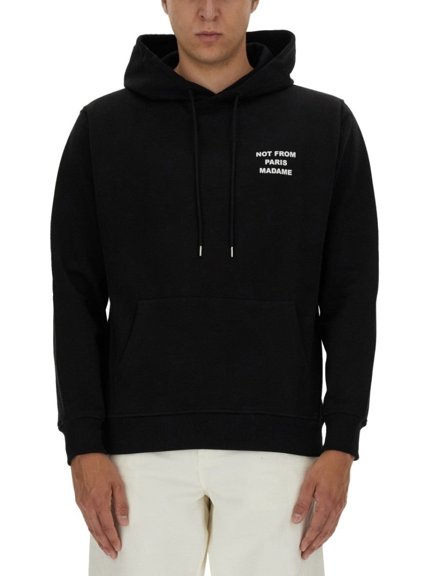 Drôle De Monsieur Slogan Not From Paris Hoodie
