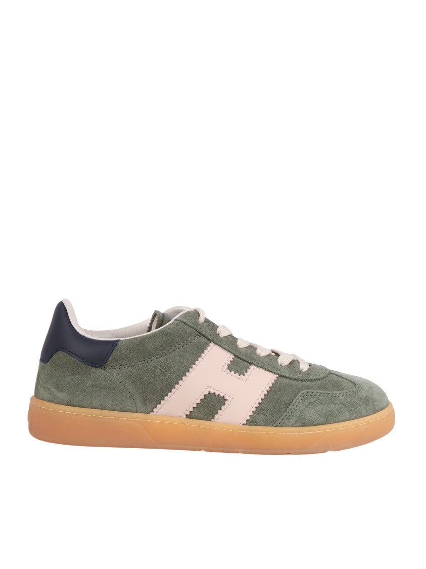 Hogan Cool Suede Contrast Logo Sneakers