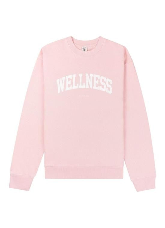 Sporty And Rich Crewneck Long-Sleeve Sweatshirt With Bold Print