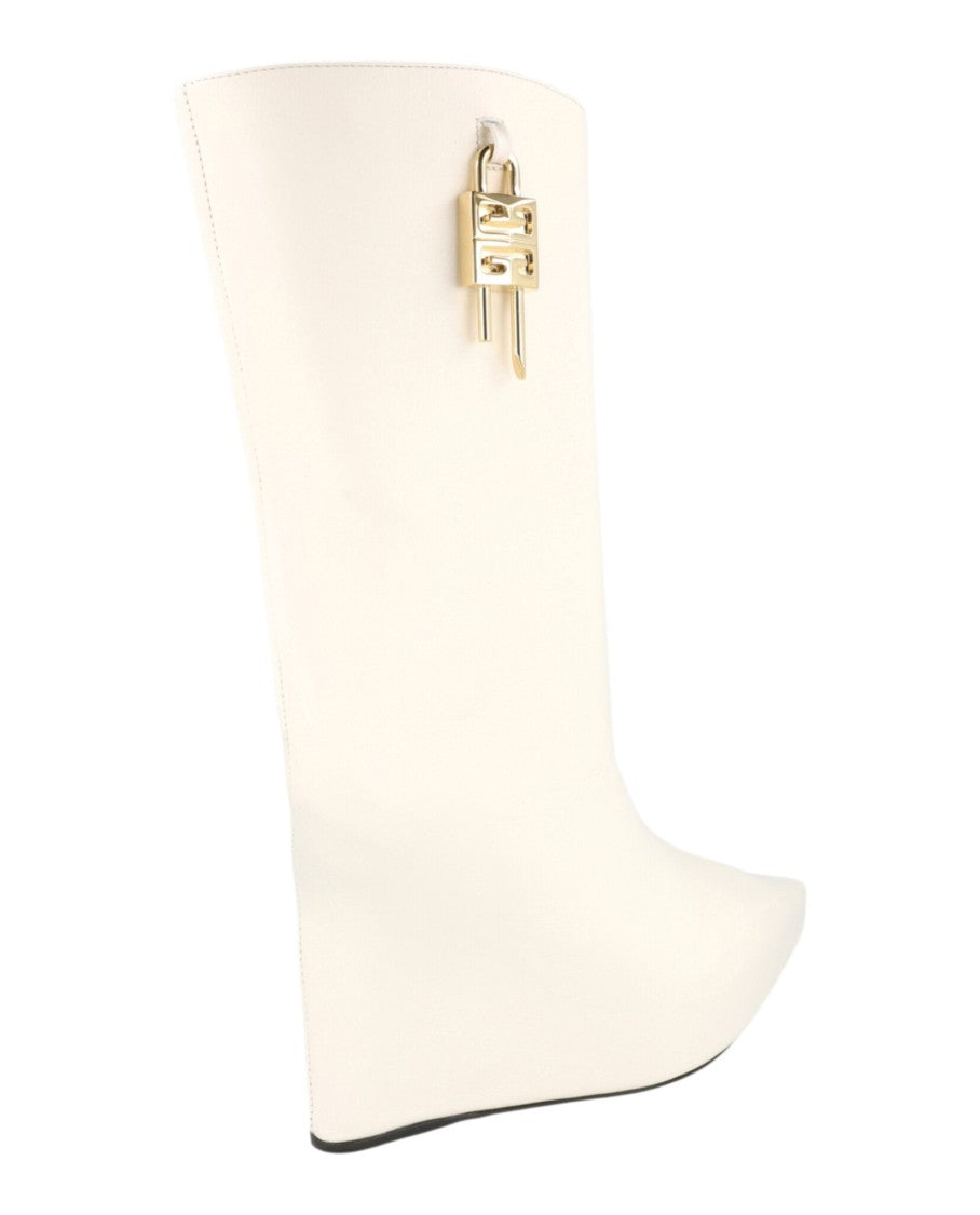 Givenchy G-Lock Leather Wedge Boots