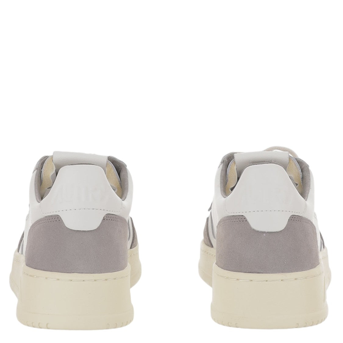Autry Low-Top Leather Sneakers With Suede Inserts And Logo Details