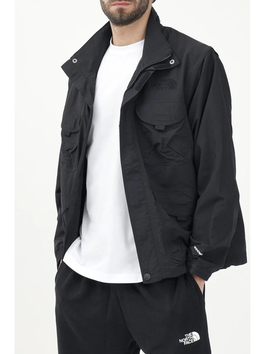 The North Face Black Nylon Windbreaker Jacket