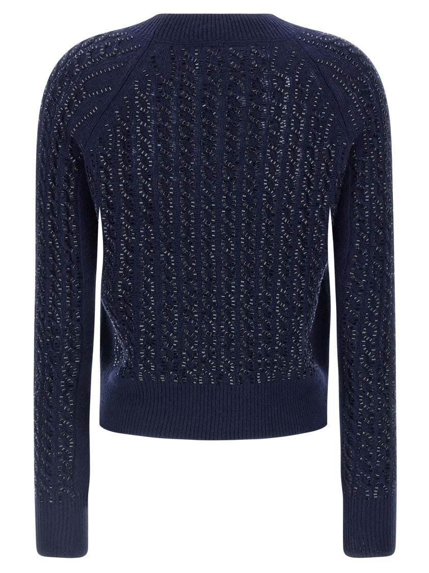 Ermanno Scervino Baguette Studded Sweater