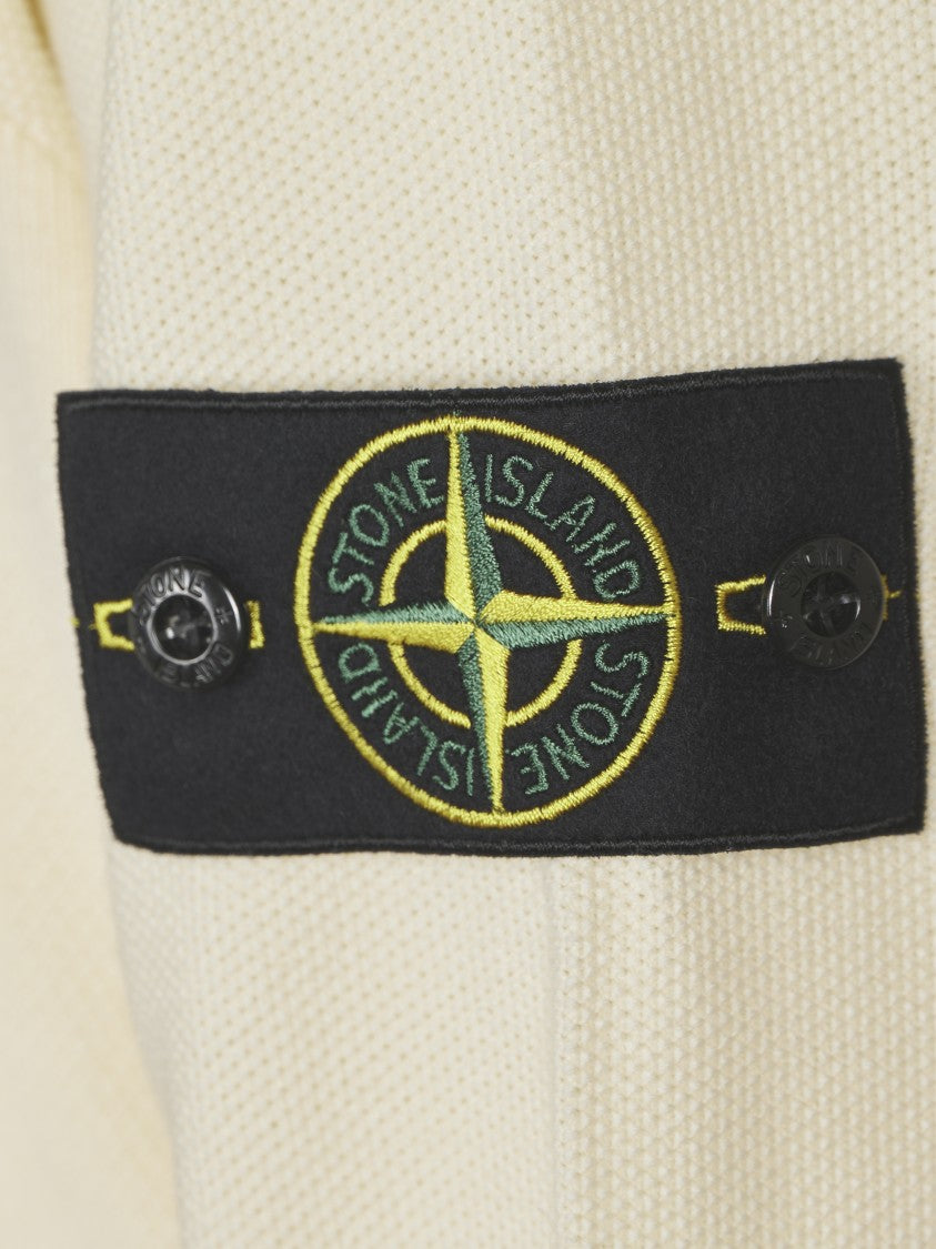 Stone Island Textured Knit Sweater With Crew Neckline
