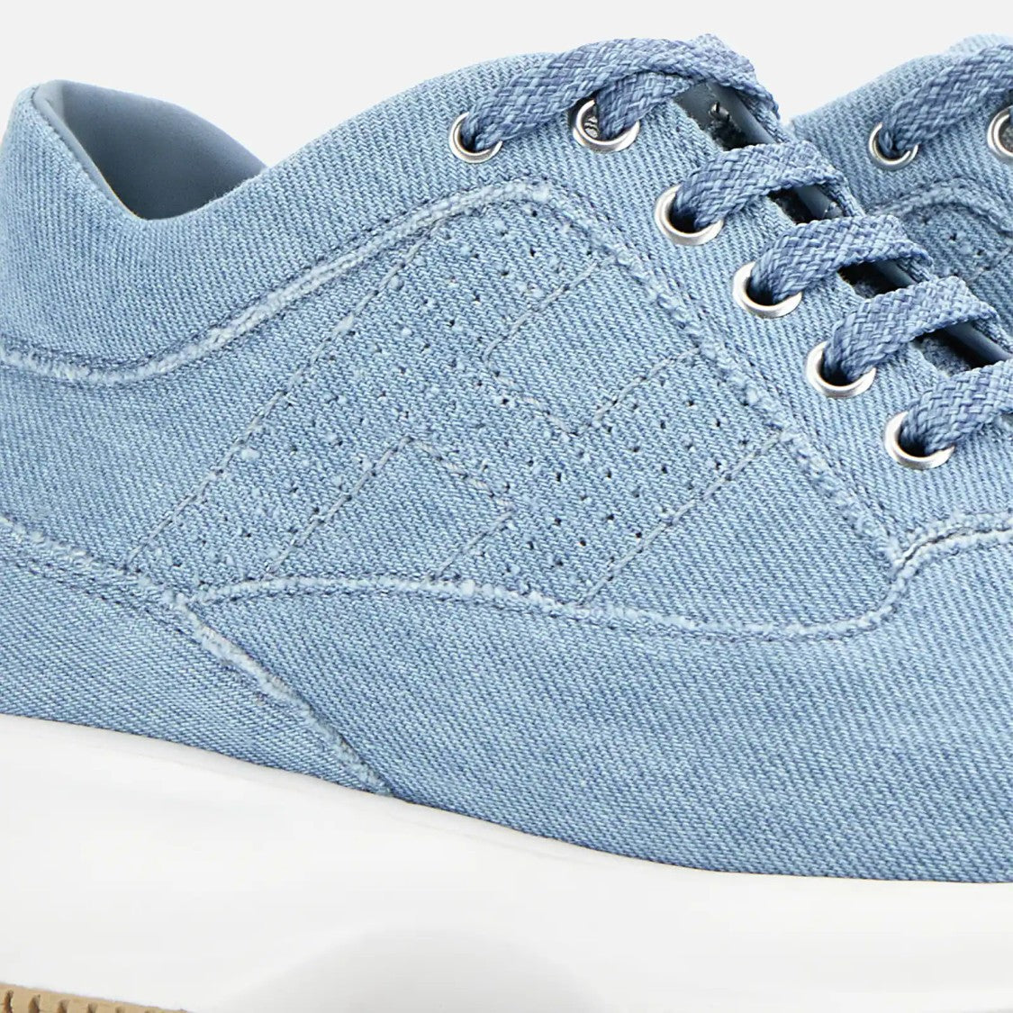 Hogan Light Blue Denim Sneakers