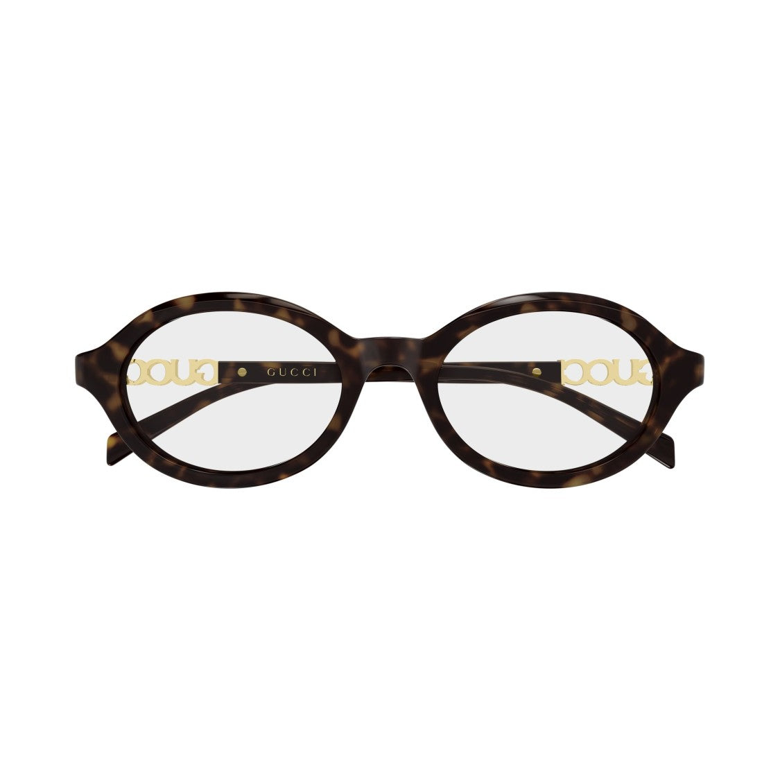 Gucci Round Tortoiseshell Acetate Eyeglasses With Gold-Tone Accents