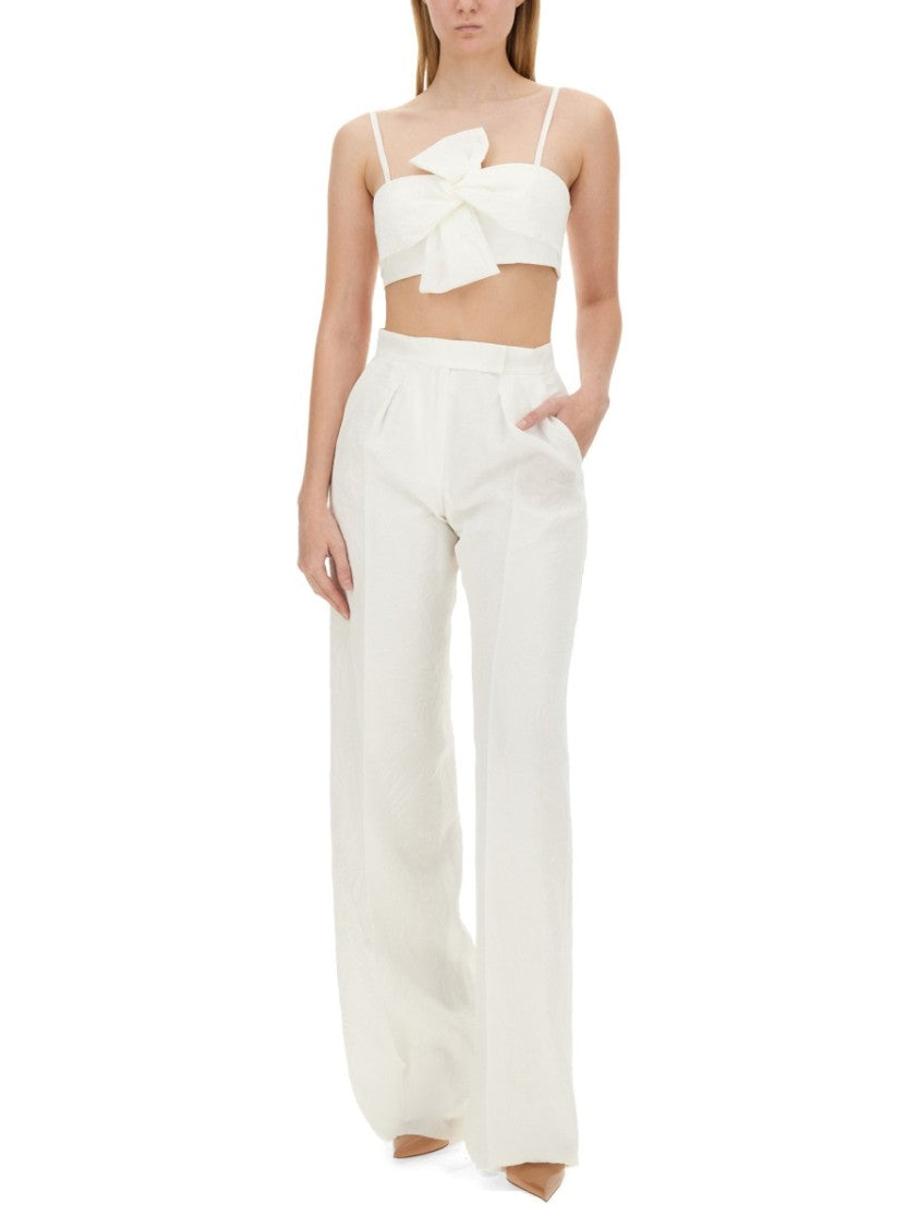 Max Mara Wide-Leg Acetate Pants With Flowing Silhouette