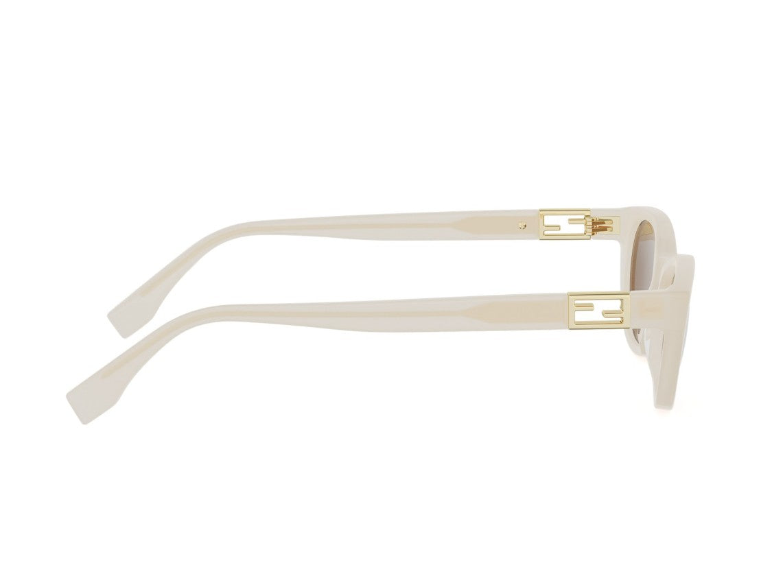 Fendi Fe40224i Rounded Acetate Sunglasses