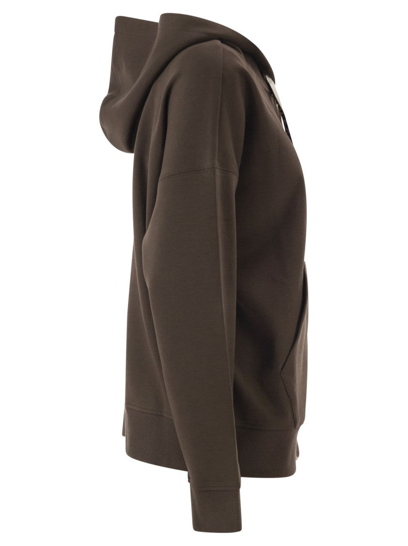 Max Mara Smmjour - Technical Jersey Zip-Up Sweatshirt