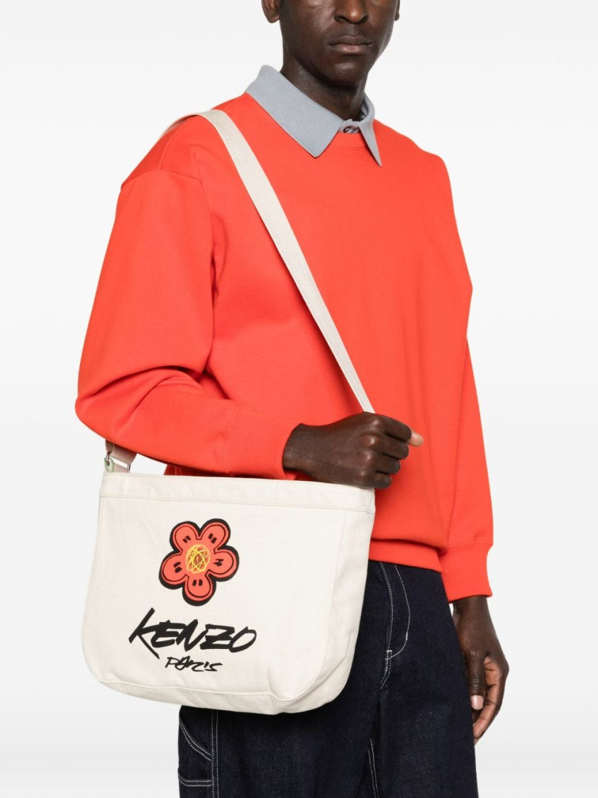 Kenzo Rectangular Cotton Shoulder Bag