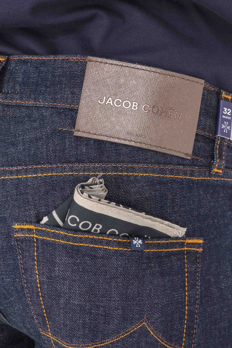 Jacob Cohen Classic Dark Indigo Denim Jeans With Scott Fit