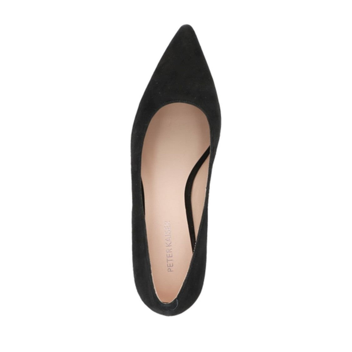 Peter Kaiser Black Pointed Toe Modest Heel Leather Dress Pumps