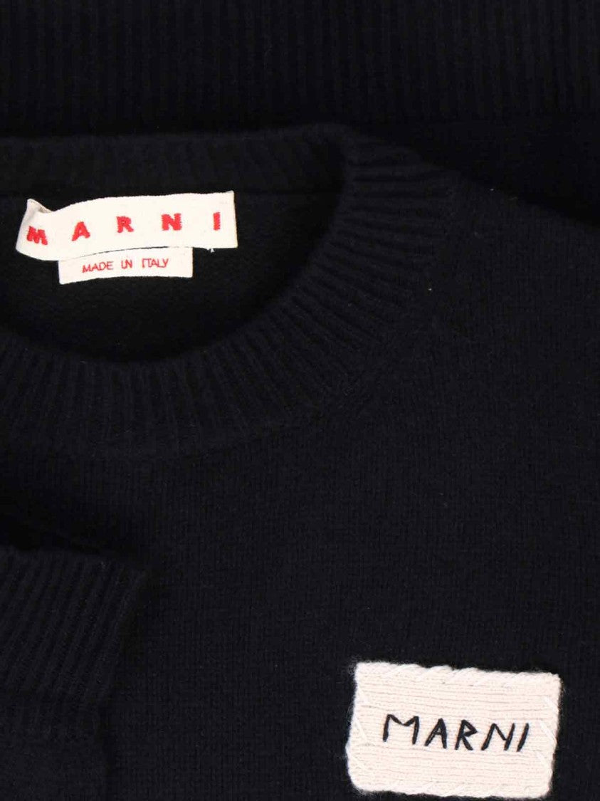 Marni Logo Cashmere Sweater – Black