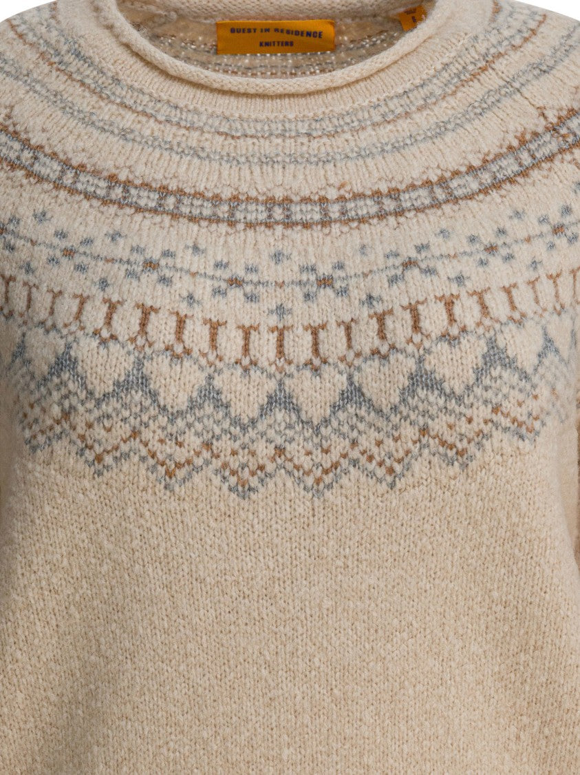 Guest In Residence Multicolored Pattern Knitwear With Textured Finish