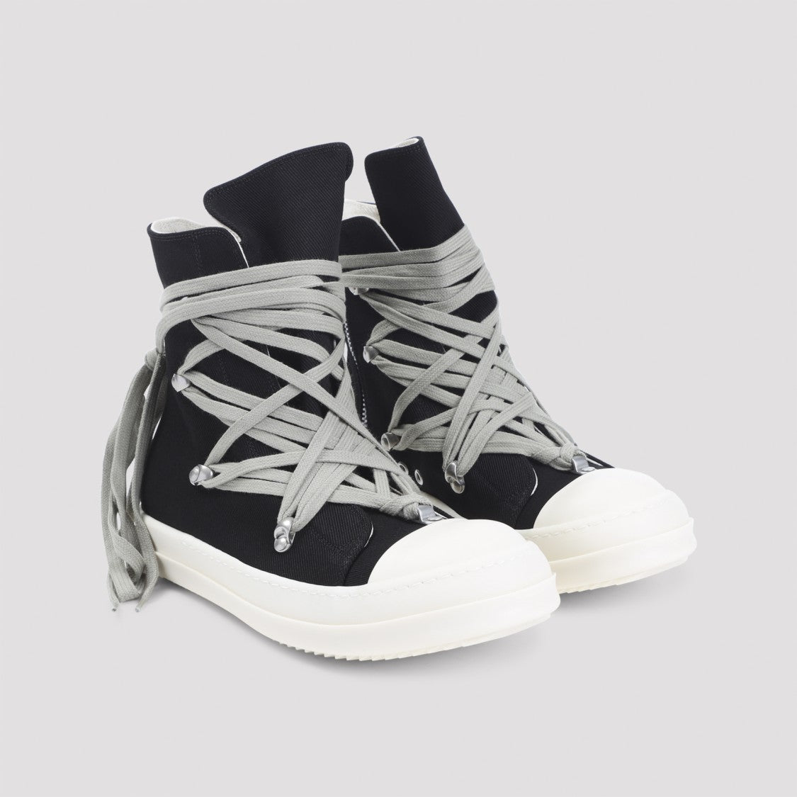 Drkshdw By Rick Owens High-Top Canvas Sneakers