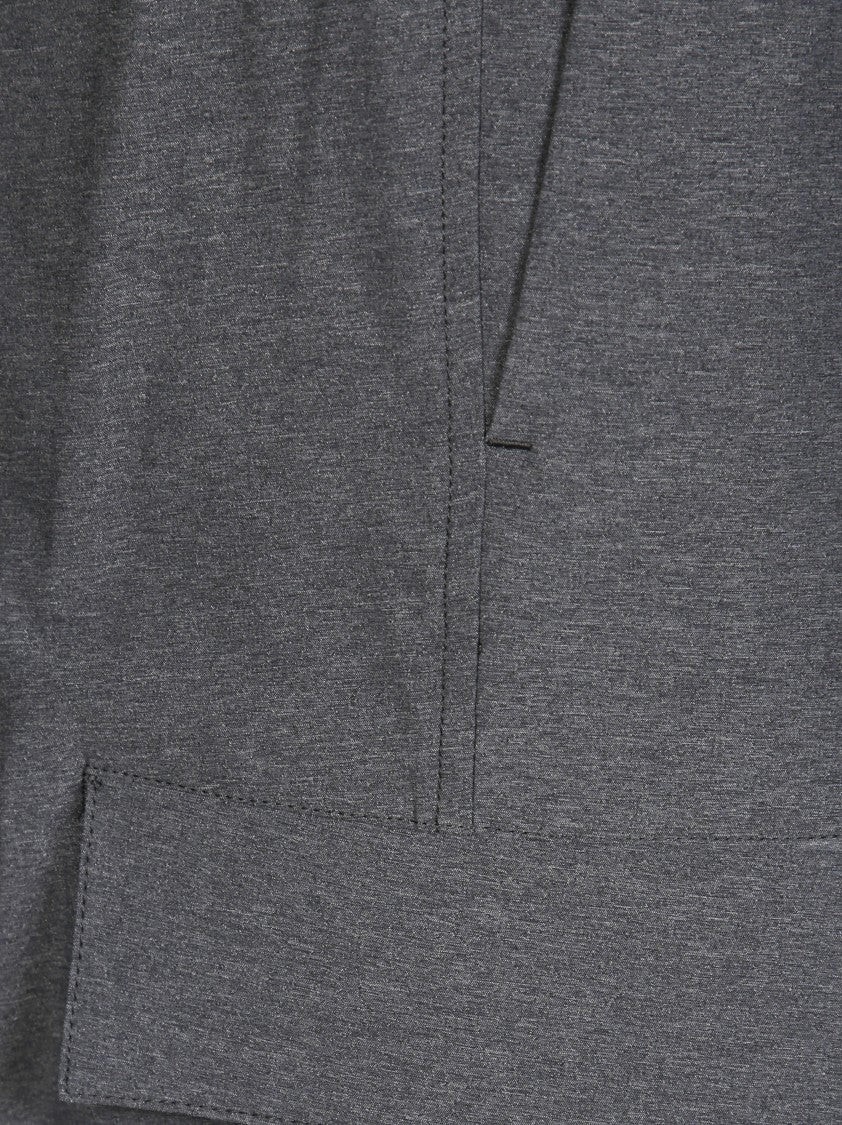 Herno Grey Tailored Trousers With Pleats