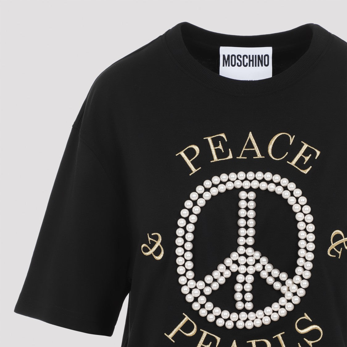 Moschino Black Cotton T-Shirt
