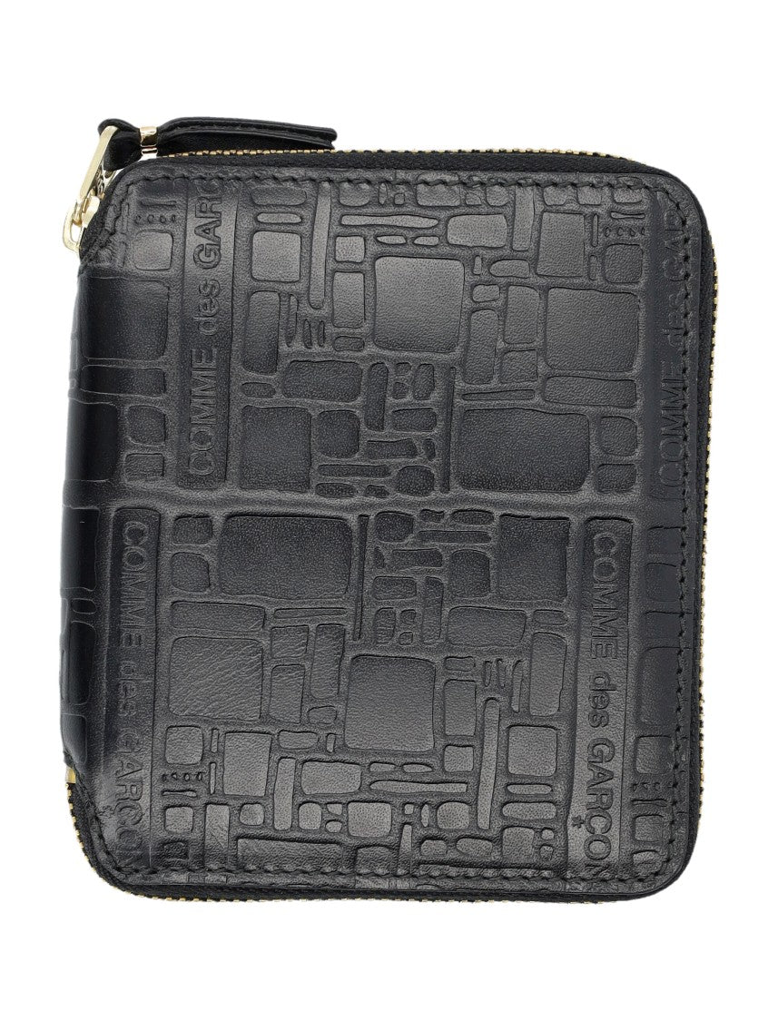 Comme Des Garçons Goffrato Zip Around Leather Wallet