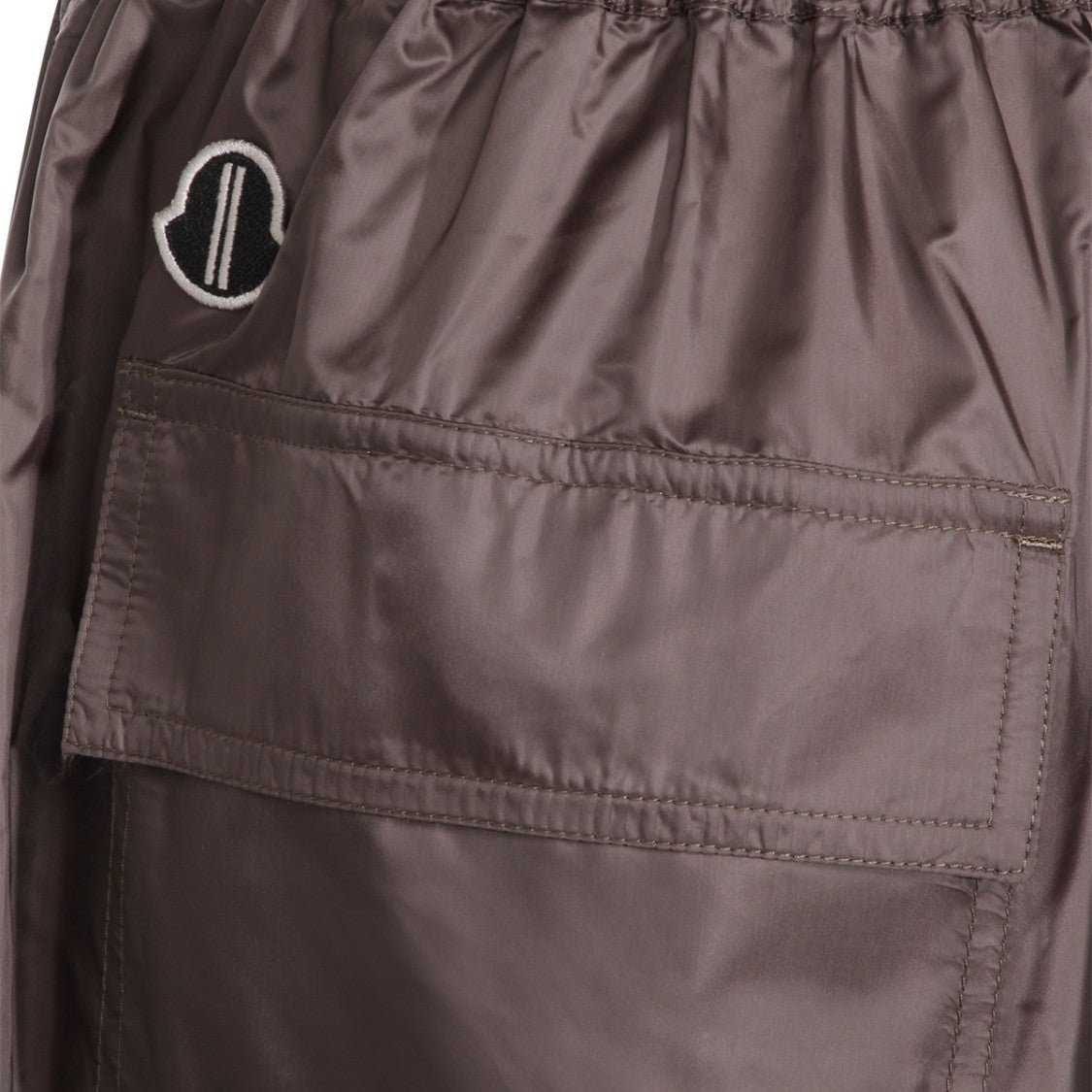 Moncler X Rick Owens Dark Grey Kiltshorts Drawstring Shorts