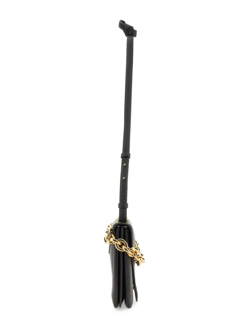 Bottega Veneta Structured Leather Shoulder Bag With Adjustable Strap