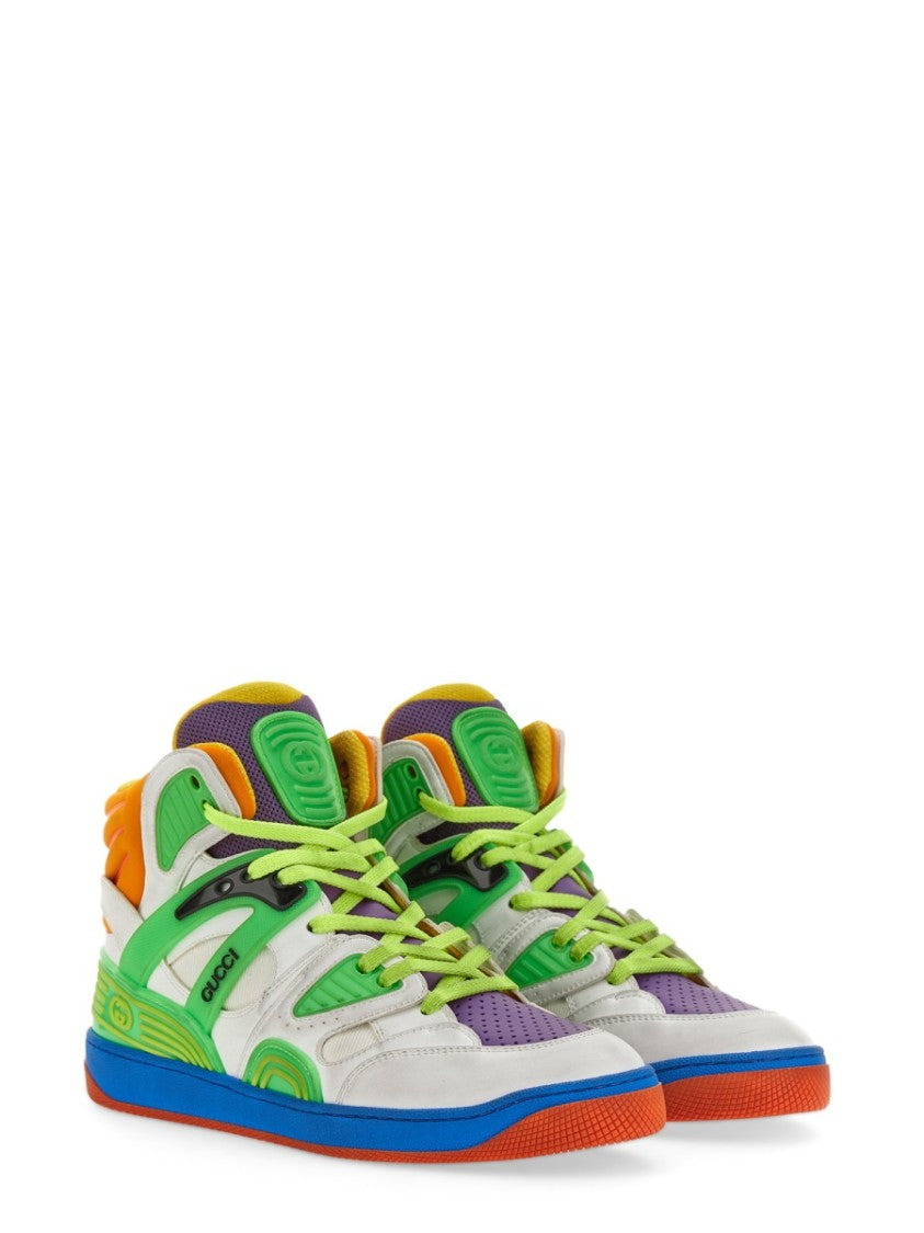 Gucci White Minimalistic Sneakers With Rubber Sole