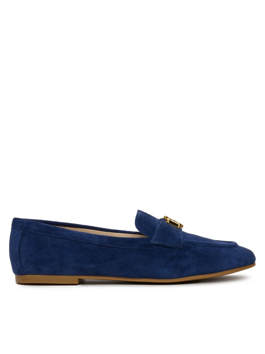 Lauren Ralph Lauren Navy Blue Kidsuede Moccasins