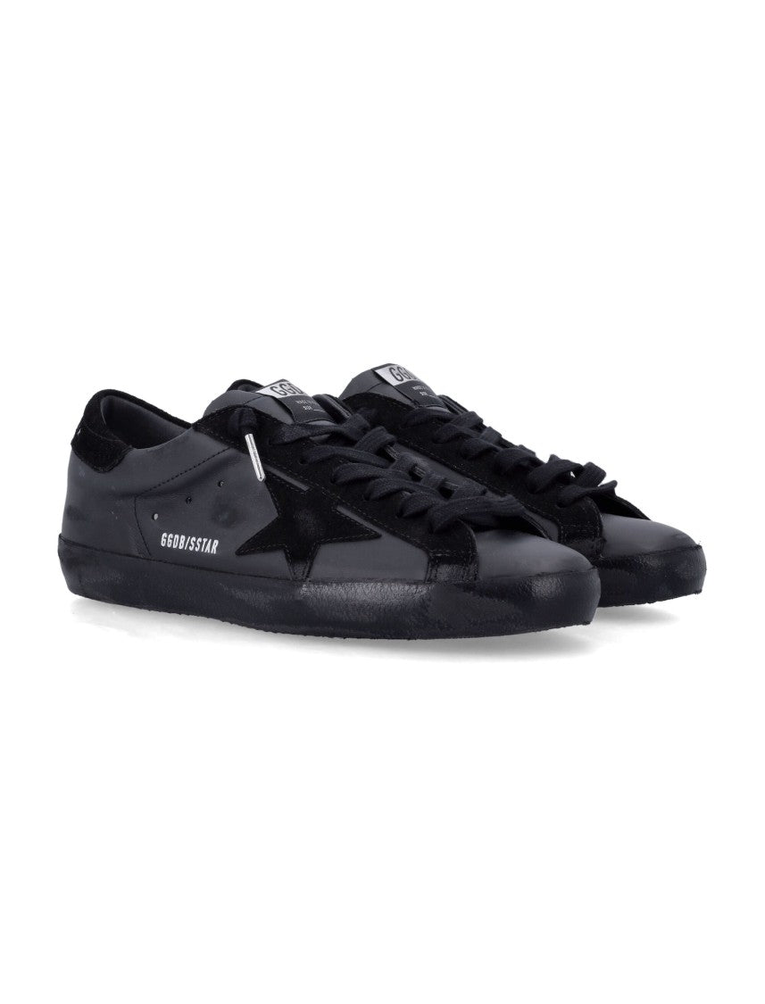 Golden Goose Black Super-Star Vintage Nappa Leather Sneakers
