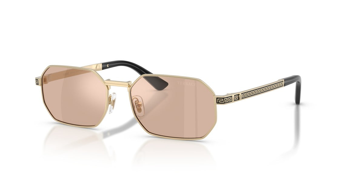 Versace Geometric Oversized Frame Versace Sunglasses