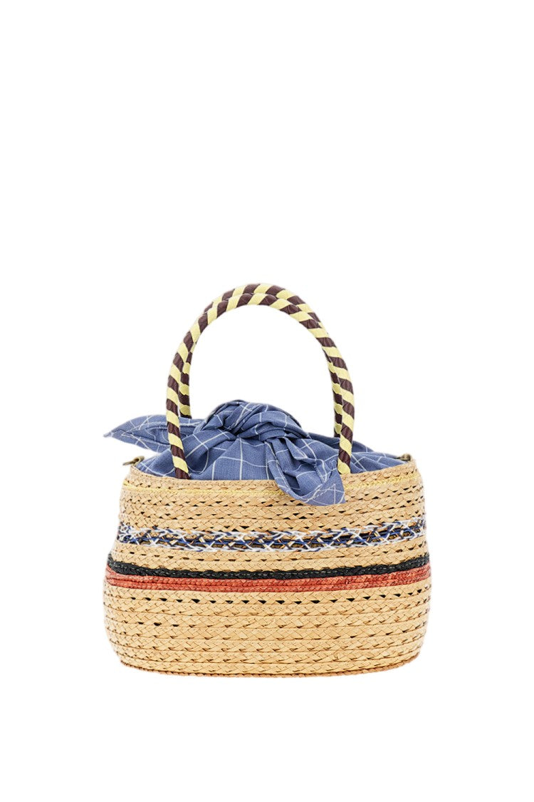 Exquisite J Raffia Bag