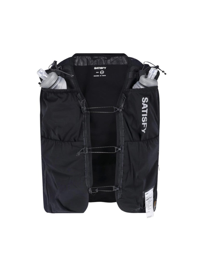 Satisfy Black Hydration Vest Multiple Pockets Jacket