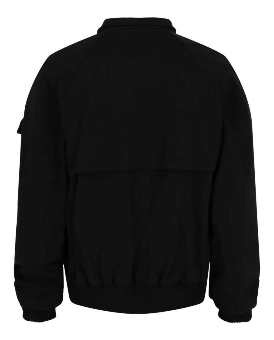 Ferragamo Cropped Bomber Jacket With Silver-Tone Hardware