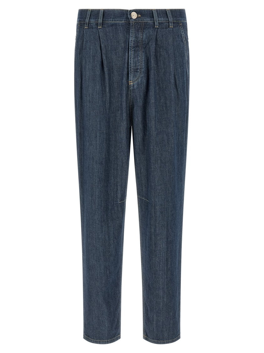 Brunello Cucinelli Blue Denim Chinos
